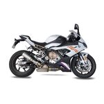 Scorpion Red Power Slip On Exhaust - BMW S1000RR (2019 - 2022) - Brushed Stainless Steel