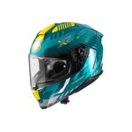Premier Hyper XR 21 - Blue / Yellow | Premier Motorcycle Helmets | Two Wheel Centre Mansfield Ltd