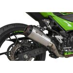 Scorpion Red Power Slip On Exhaust - Kawasaki Ninja 400 (2018 - 2023) - Stainless Steel