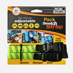 ROK Straps -  Pack Stretch Straps - Hi Vis Green / Black