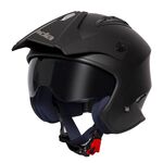 Spada Rock 06 Open Face Trials Bike Helmet - Black | Spada Helmets at Two Wheel Centre | Free UK Delivery