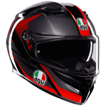 AGV K3 Striga - Matt Black/Grey/Red | AGV Motorcycle Helmets | Free UK Delivery from Two Wheel Centre Mansfield Ltd