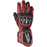 RST Tractech Evo 4 CE Leather Gloves - Digi Crush Red | Free UK Delivery from Two Wheel Centre Mansfield Ltd
