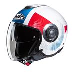 HJC i40N Pyle - White/Blue/Red | HJC Motorcycle Helmets | Two Wheel Centre Mansfield Ltd