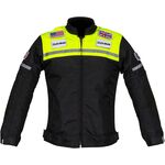 Duchinni Grid Children's Textile Jacket - Black/Neon Yellow | Duchinni Children's Motorcycle Clothing | Two Wheel Centre Mansfield Ltd