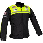 Duchinni Grid Children's Textile Jacket - Black/Neon Yellow | Duchinni Children's Motorcycle Clothing | Two Wheel Centre Mansfield Ltd