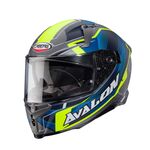 Caberg Avalon X Optic - Matt Grey/Blue/Yellow | Caberg Motorcycle Helmets | Two Wheel Centre Mansfield Ltd | FREE UK DELIVERY