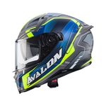 Caberg Avalon X Optic - Matt Grey/Blue/Yellow | Caberg Motorcycle Helmets | Two Wheel Centre Mansfield Ltd | FREE UK DELIVERY