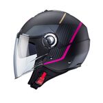 Caberg Riviera V4X Geo - Matt Black/Fuchsia/Anthracite | Caberg Motorcycle Helmets | Two Wheel Centre Mansfield Ltd | FREE UK DELIVERY