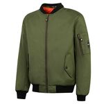 Spada Air Force One CE Textile Motorcycle Bomber Jacket - Olive Green | Free UK Delivery from Two Wheel Centre Mansfield Ltd