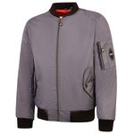 Spada Air Force One CE Textile Motorcycle Bomber Jacket - Platinum Grey | Free UK Delivery from Two Wheel Centre Mansfield Ltd