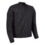 Spada Cafe Flux CE Waterproof Textile Jacket - Black | Free UK Delivery from Two Wheel Centre Mansfield Ltd