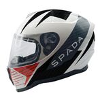 Spada Raiden 2 Motorcycle Helmet - Thunder Black/White/Red | Free UK Delivery from Two Wheel Centre Mansfield Ltd