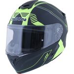 Duchinni D938 Flip Front Helmet - Matt Black/Neon | Duchinni Motorcycle Helmets | Two Wheel Centre Mansfield Ltd