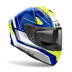 Airoh Spark 2 - Chrono Gloss Blue/Yellow | Airoh Motorcycle Helmets | Two Wheel Centre Mansfield Ltd