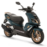 Peugeot Speedfight 4 Sportline 50cc - Deep Lake Green/Satin Flash Silver | Two Wheel Centre | Peugeot Scooter Dealers, Mansfield, Notts, UK