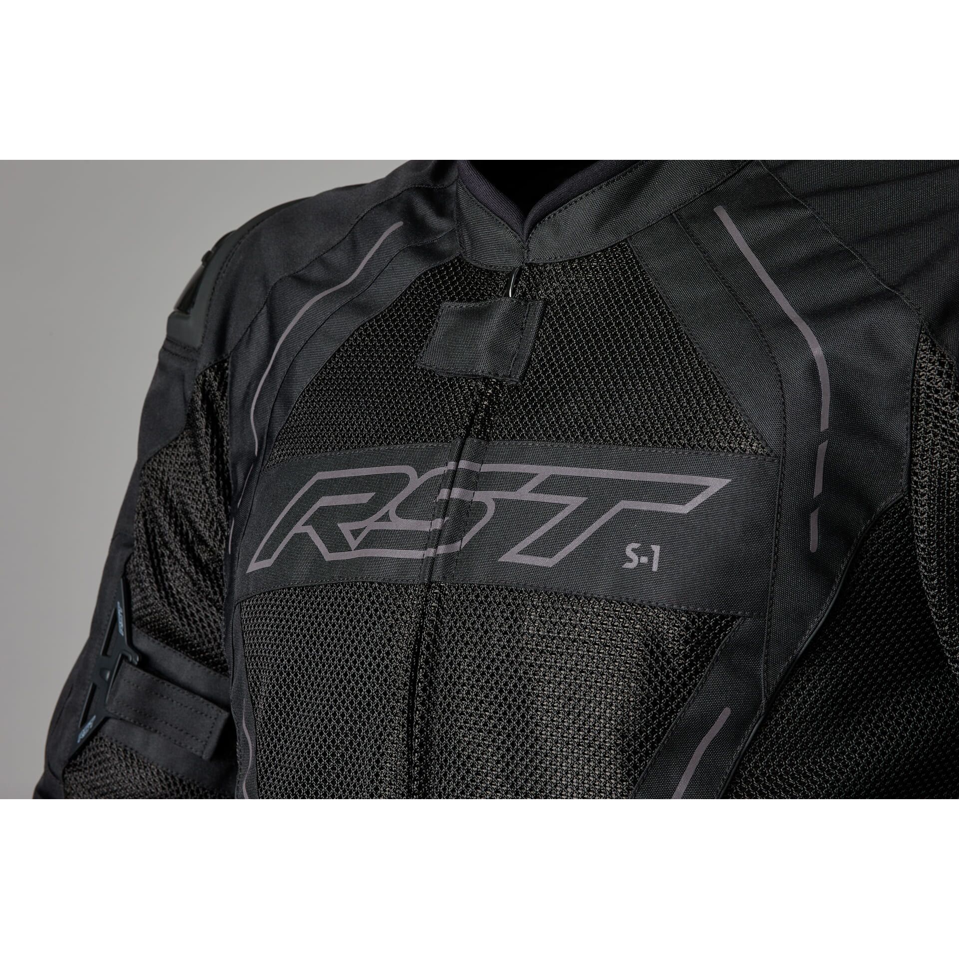 RST S1 CE Mesh Textile Jacket Black Black Free UK Delivery Two Wheel Centre