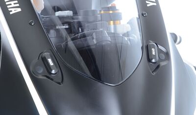 R&G Mirror Blanking Plates - Yamaha YZF-R6 (2017-2020) | Two Wheel Centre Mansfield Ltd