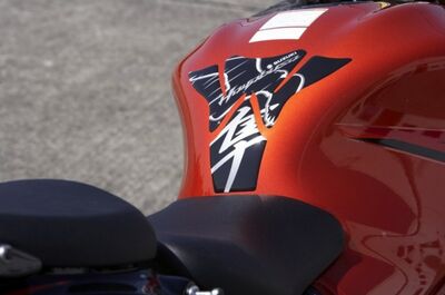 Suzuki Hayabusa Tank Pad Protector Blue White