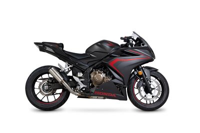 Scorpion Red Power Slip-On Exhaust - Honda CBR500 R (2019 - Current) - Stainless Steel