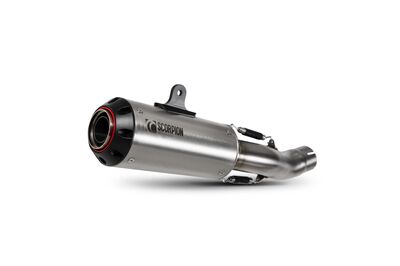 Scorpion Red Power Slip-On Exhaust - Honda CBR500 R (2019 - Current) - Stainless Steel