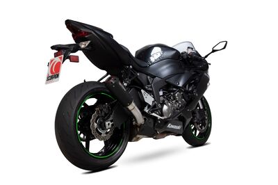 Scorpion Red Power Exhaust - Kawasaki ZX-6R (2019 - Current) - Black Ceramic