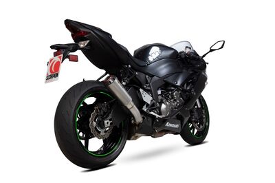 Scorpion Red Power Exhaust - Kawasaki ZX-6R (2019 - Current) - Satin Titanium