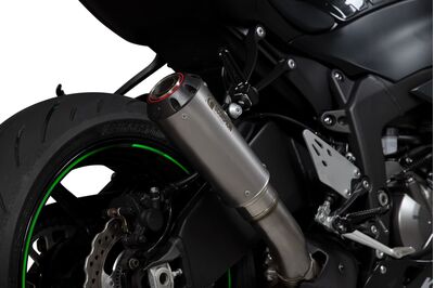 Scorpion Red Power Exhaust - Kawasaki ZX-6R (2019 - Current) - Satin Titanium