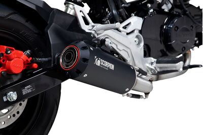 Scorpion Red Power Full System Exhaust - Honda MSX125 (2016 - Current) - Black Ceramic