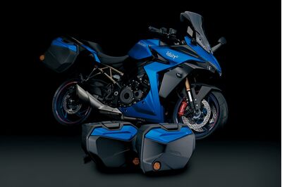 Suzuki GSX-S1000 GT Side Case Set - Metallic Triton Blue