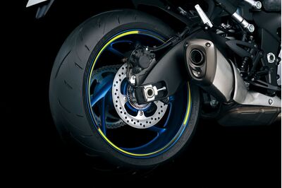 Suzuki GSX-S1000 GT Outer Wheel Rim Decal - Yellow/Black
