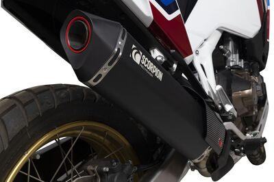 Scorpion Serket Exhaust - Honda CRF1100 Africa Twin (2020 - Current) - Black Ceramic