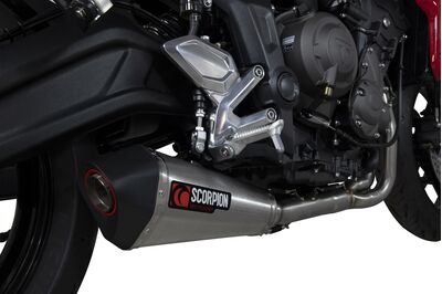 Scorpion Serket Taper Full System - Triumph Trident 660 (2021 - Current) - Stainless Steel