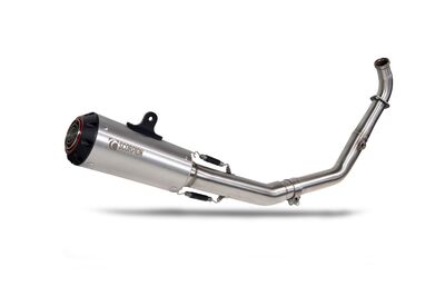 Scorpion Red Power Full Exhaust System - Yamaha YZF-R125 (2021 - Current) - Stainless Steel