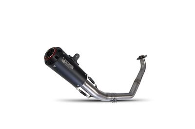 Scorpion Red Power Full Exhaust System - Yamaha MT125 (2021 - Current) - Black Ceramic