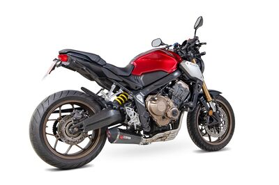 Scorpion Serket Exhaust System - Honda CB650R (2019 - 2023) - Carbon Fibre