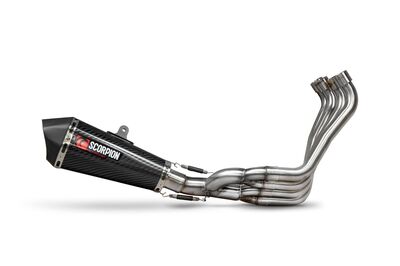 Scorpion Serket Exhaust System - Honda CB650R (2019 - 2023) - Carbon Fibre