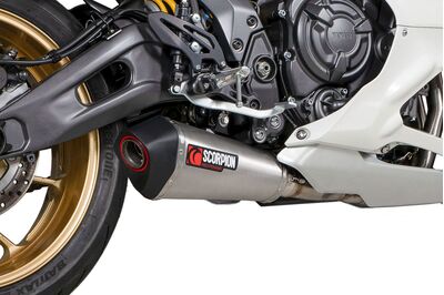 Scorpion Serket Taper Full Exhaust System - Yamaha YZF-R7 (2021 - Current) - Stainless Steel