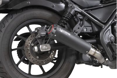 Scorpion Red Power Exhaust - Honda CMX500 Rebel (2020 - Current) - Black Ceramic