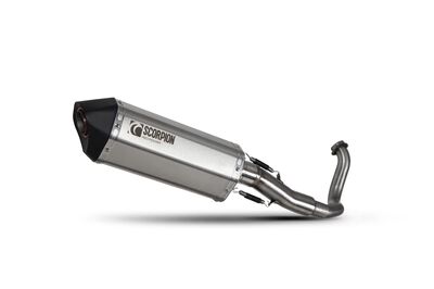 Scorpion Serket Parallel Full System Exhaust - Honda Forza 300 (2018 - Current) - Stainless Steel