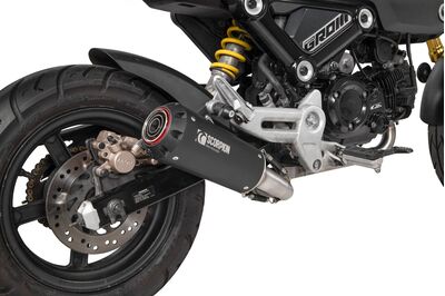 Scorpion Red Power Full System Exhaust - Honda MSX125 (2021 - Current) - Black Ceramic