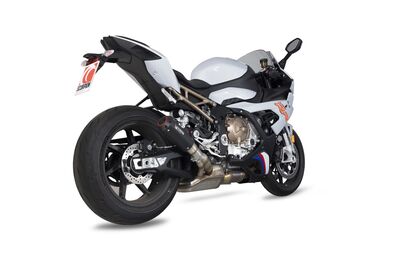Scorpion Red Power Slip On Exhaust - BMW S1000RR (2019 - 2022) - Black Ceramic