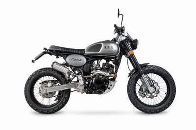 Scorpion Red Power Exhaust - Bullit Hero 125 (2017 - 2022) - Brushed Stainless Steel