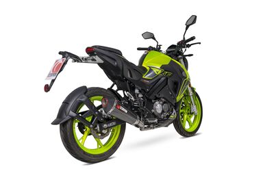 Scorpion Serket Taper Full System Exhaust - Keeway RKF-125 Euro 5 (2021 - Current) - Carbon Fibre