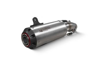 Scorpion Red Power Slip On Exhaust - Kawasaki Ninja 400 (2018 - 2023) - Stainless Steel