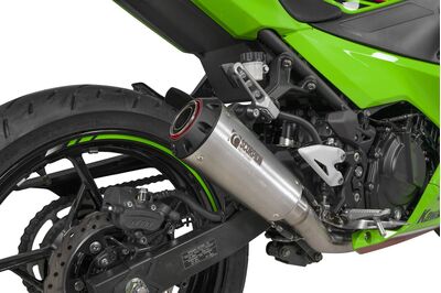Scorpion Red Power Race System Full System Exhaust - Kawasaki Ninja 400 (2018 - 2023) - Stainless Steel