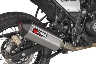 Scorpion Serket Parallel Exhaust - Royal Enfield Himalayan (2016 - Current) - Stainless Steel