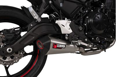 Scorpion Serket Taper Full Exhaust System - Kawasaki Z650 (2020 - Current) - Stainless Steel
