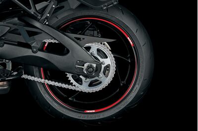 Suzuki GSX-S1000 GX Rim Decal - Red/Black | Free UK Delivery from Two Wheel Centre Mansfield Ltd