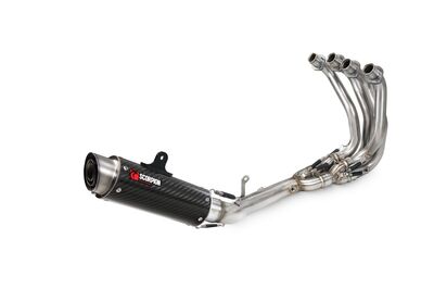 Scorpion RP1-GP Full Exhaust System - Kawasaki ZX-4RR (2023 - Current) - Carbon Fibre